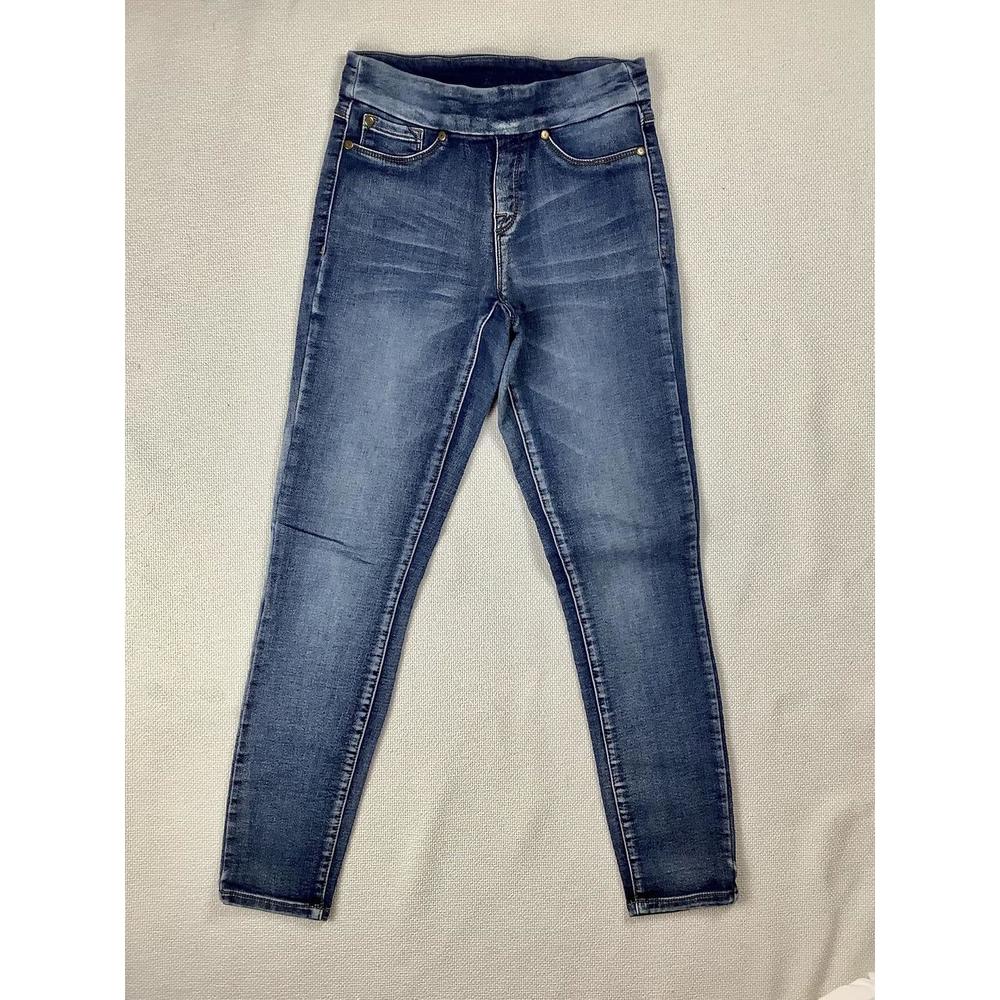 medium wash denim skinny jeans size 0